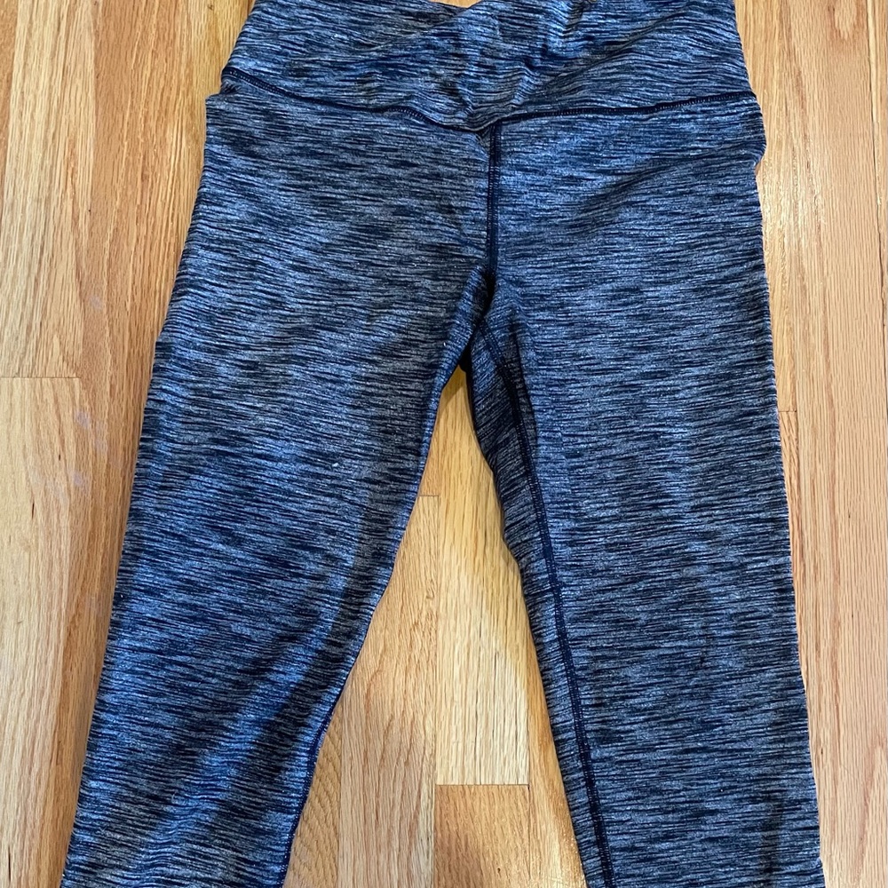 nockout by Victoria Secret Sport Capri, Marled Black/Grey, Size Small